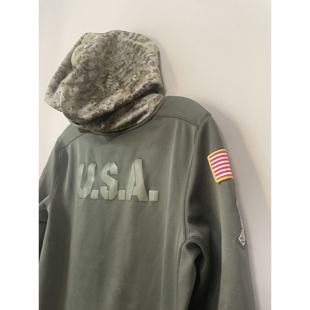NIKE Youth LG Panthers GREEN On-Field Salute to Service w/ Camo Hoodie